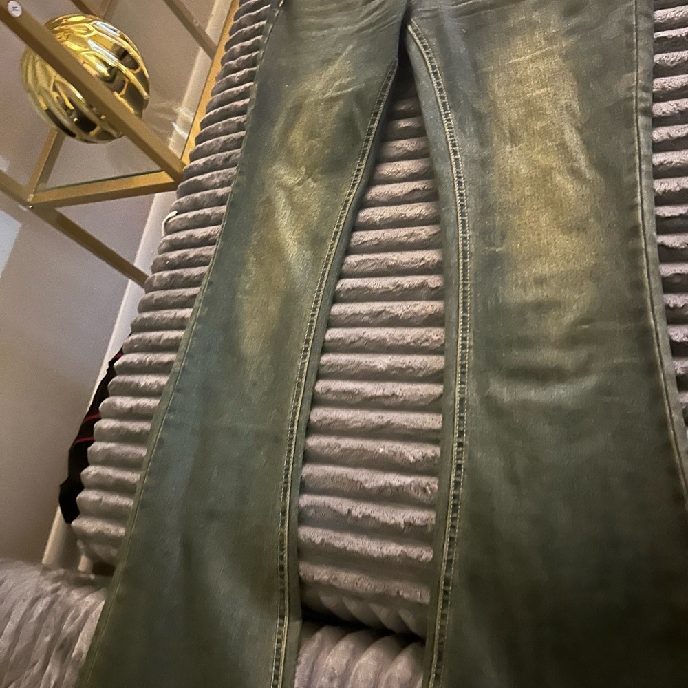 Crest Olive Women's Straight Leg Jeans